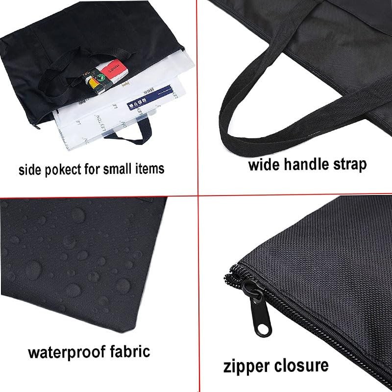 Large Canvas Tote Bag 20x26 Inch Art Portfolio Heavy Duty Foldable Bag