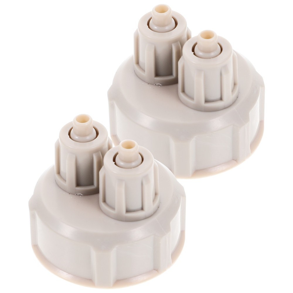 2 Pcs Bottle Cap Hatchery Diffuser Bottles with Caps for Aquarium