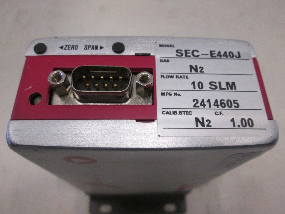 Horiba Stec, SEC-E440J, Mass Flow Controller, N2 10 SLM, Used