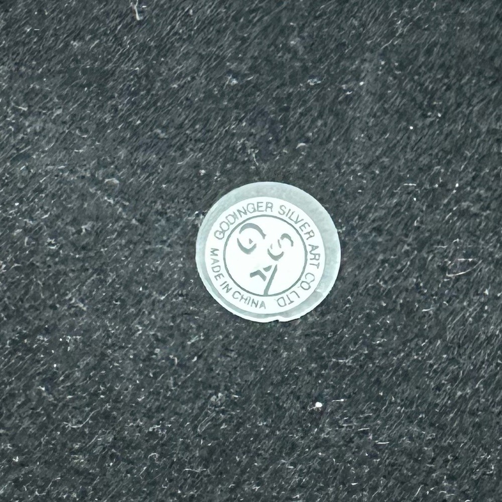 Godinger Silver Plate Decorative Large Fruit Bowl with Flower and Bird Design