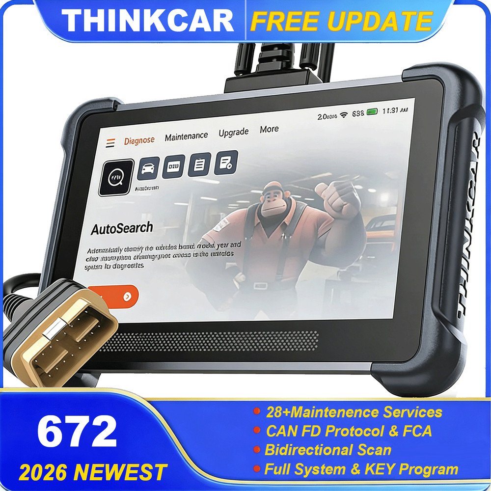 ThinkScan 672 Full Diagnostic Tool Bidirectional Scanner CAN FD IMMO TPMS Reset