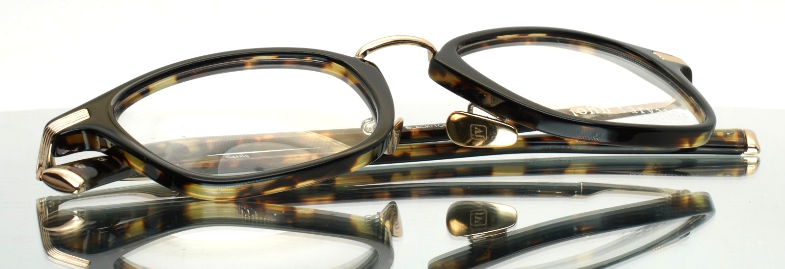 JOHN VARVATOS V405 Black Tortoise Mens Square Full Rim Eyeglasses 48-23-150