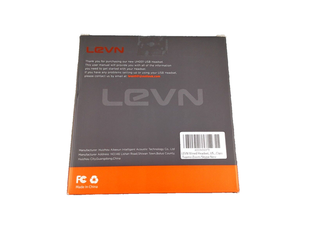 LEVN Wired Headset, USB Headset with Microphone for PC UH001