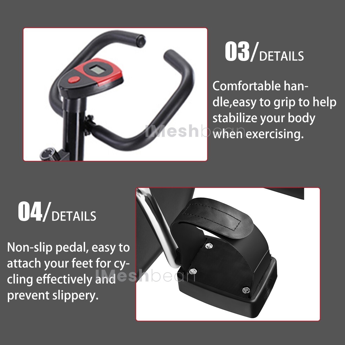 Exercise Bike Stationary Bicycle Cycling Fitness Cardio Home Workout Gym + LCD