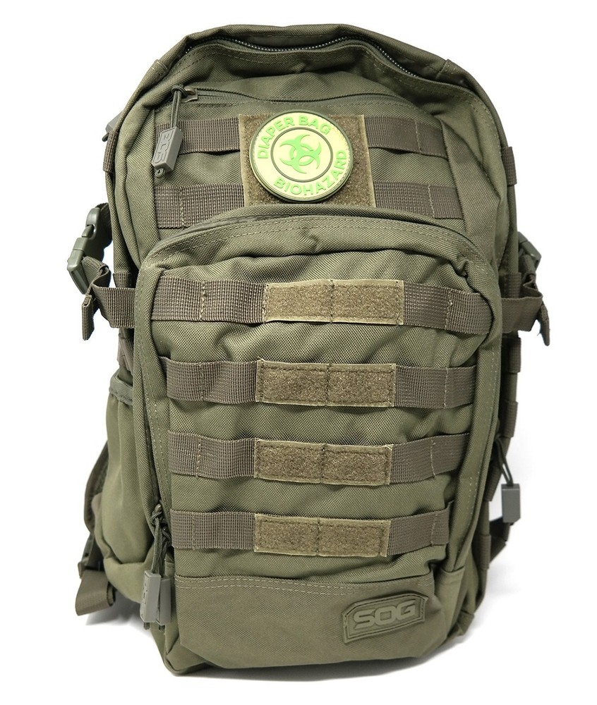 Tactical Diaper Bag Biohazard PVC Tactical Hook and Loop Patch | Morale Patch
