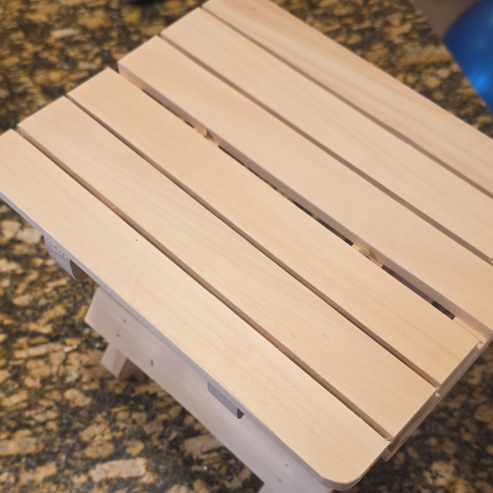 Wooden Foldable Rectangle Stool for kids