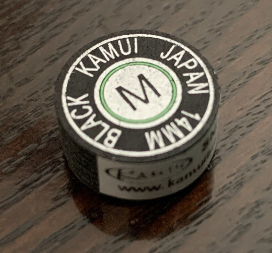 KAMUI Black MEDIUM Laminated Billiard CUE TIP - 1 pc