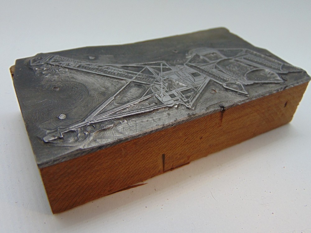 Printing Letterpress Printers Block Large Tractor Implement