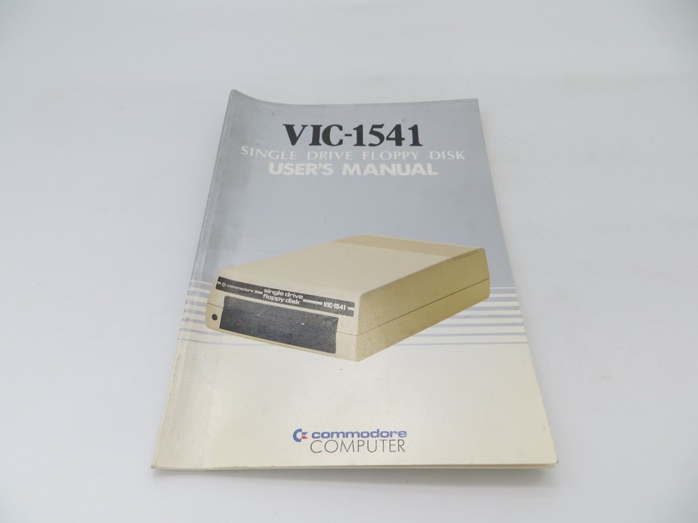 VIC-1541 SINGLE DRIVE FLOPPY DISK USER'S MANUAL - vintage computer book