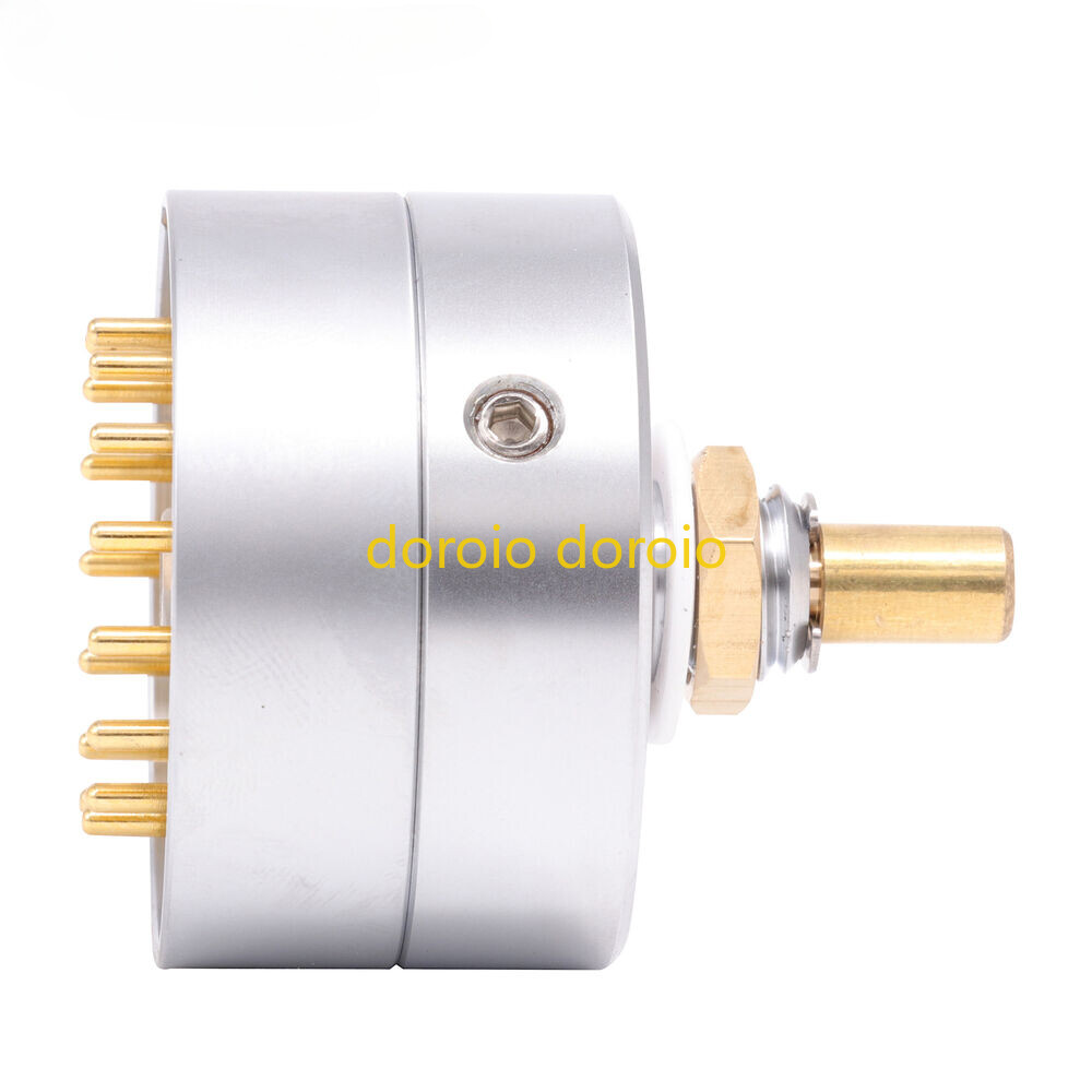 1PC 4 Input 1 Output 3 Ways 4 Poles Audio Signal Source Selector Rotary Switch
