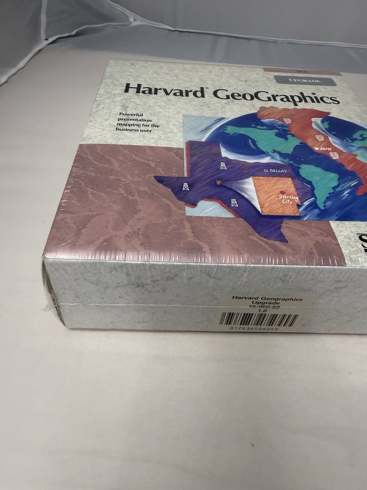 Harvard Geographics Version 1.0 DOS Software Publishing Corporation- Sealed