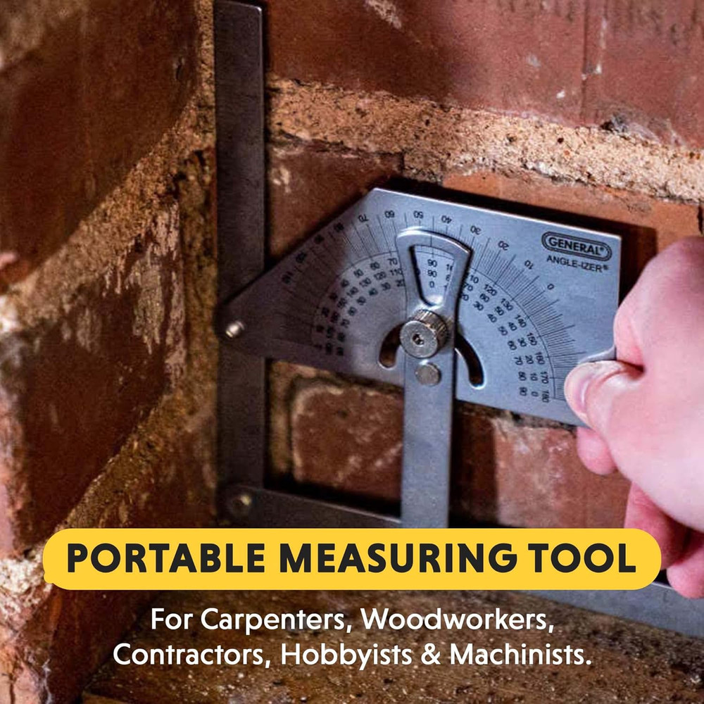 Protractor and Angle Finder #39, Stainless Steel, Outside, Inside, Sloped Angles