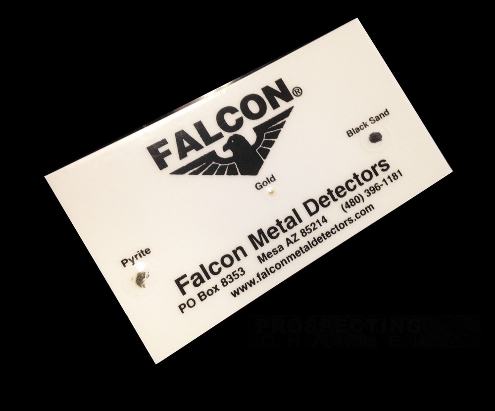 FALCON MD20 GOLD TRACKER METAL DETECTOR TEST CARD TESTING