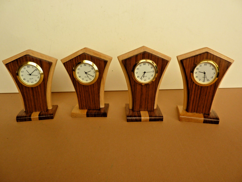 Solid Wood Small Desk Clock ( 3 Available )