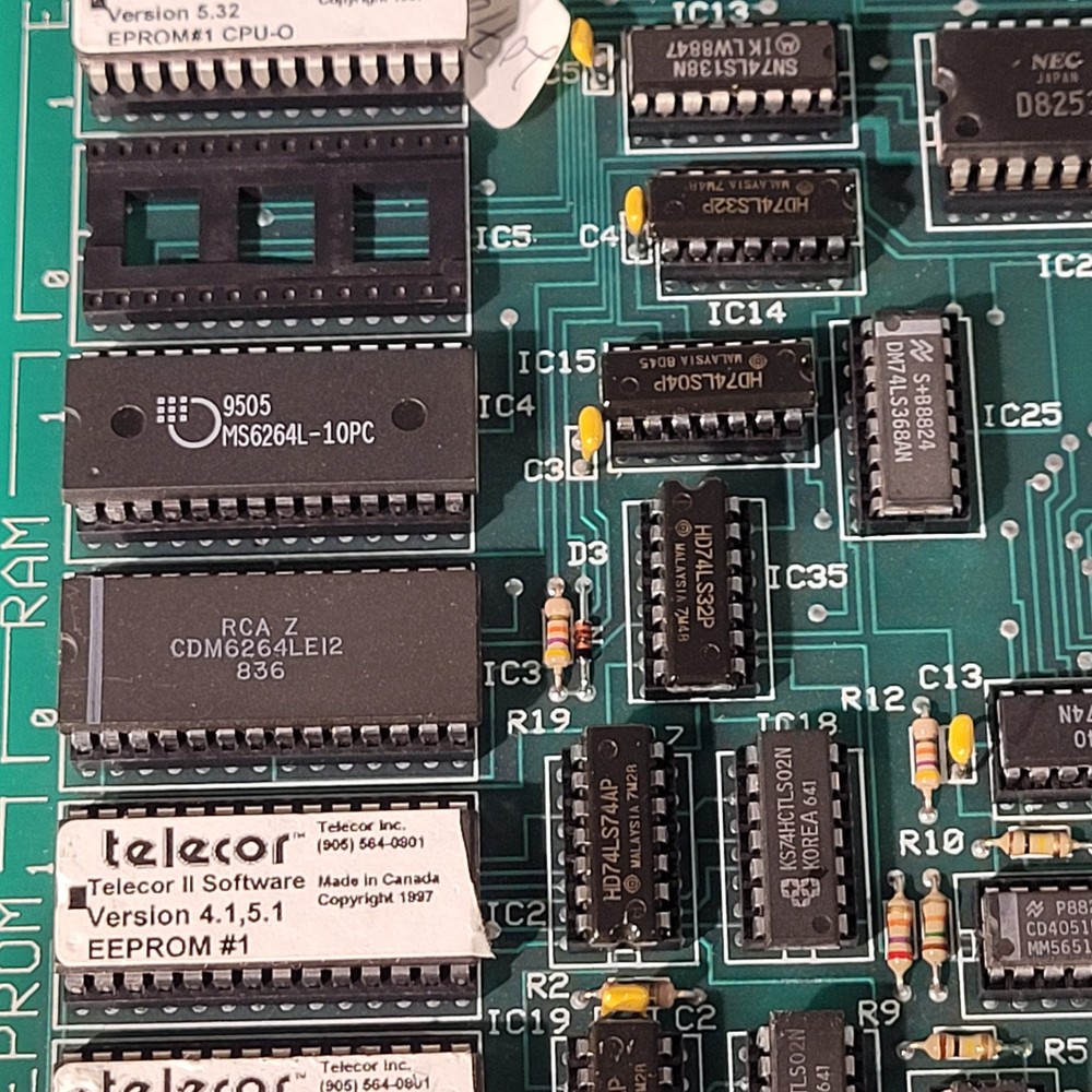 Telecor CPU-0 Rev 2 Plug In Module BCE Computer PCB Control Board