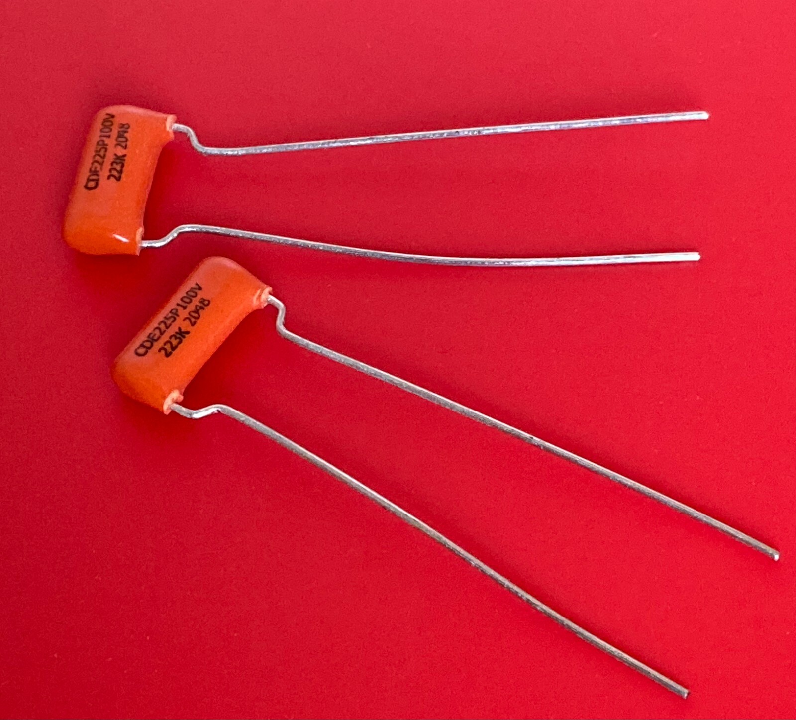 .022uf Orange Drop 225P Guitar Tone Caps  (2X) Capacitors 1 Pair