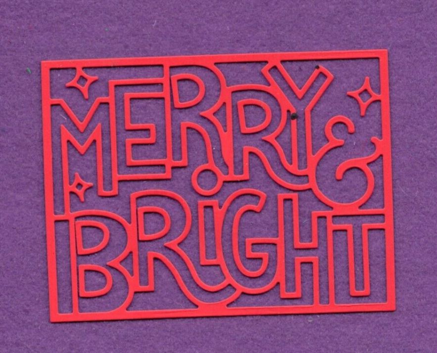MERRY & BRIGHT die cuts scrapbook cards