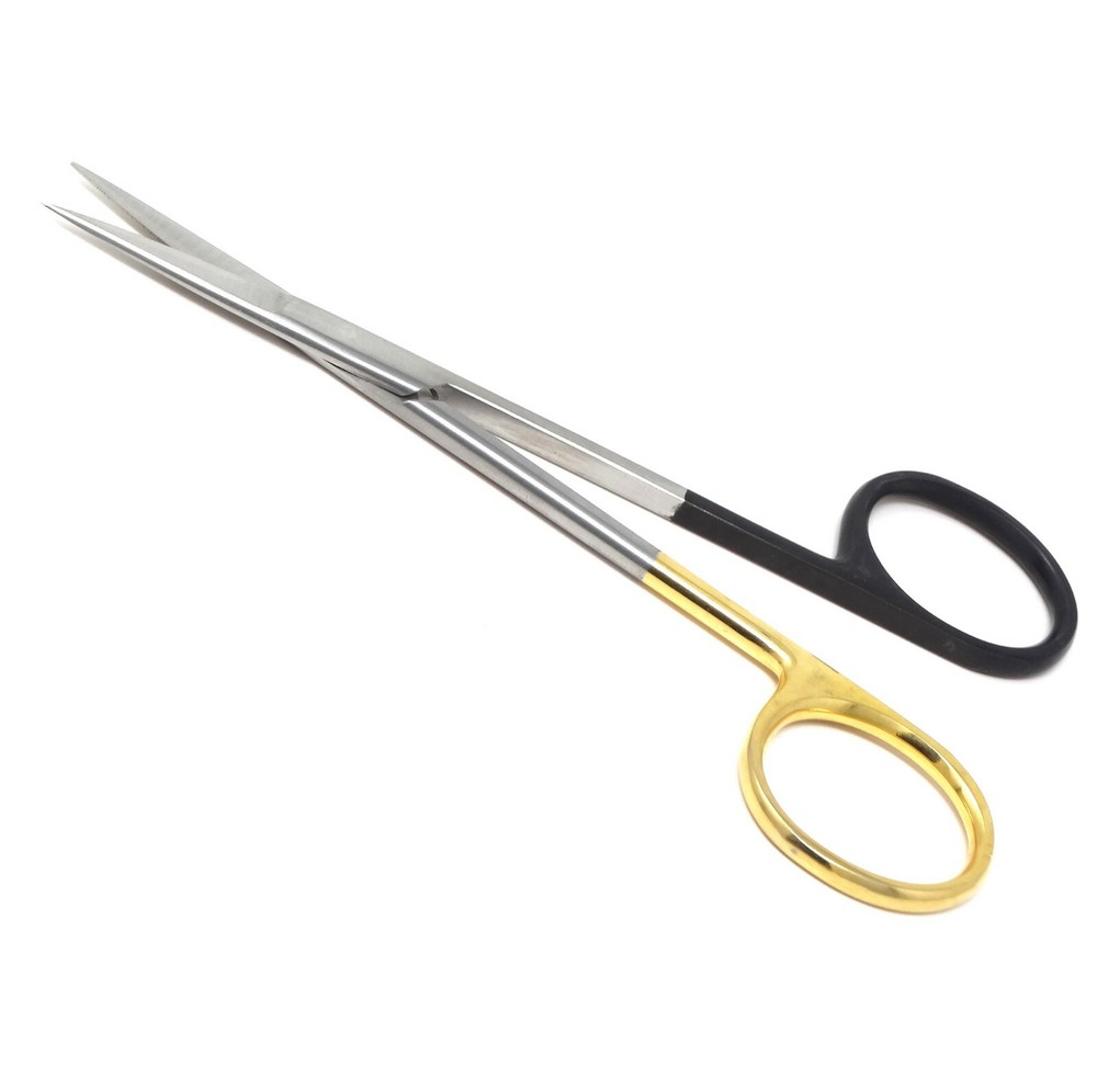 New Sharp Iris Scissors Straight TC 11.5cm Surgical Dental Surgery Dissecting CE
