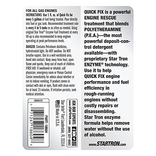 Star Tron Quick Fix Engine Rescue – Dual‑Action P.E.A. & Enzyme Technology –