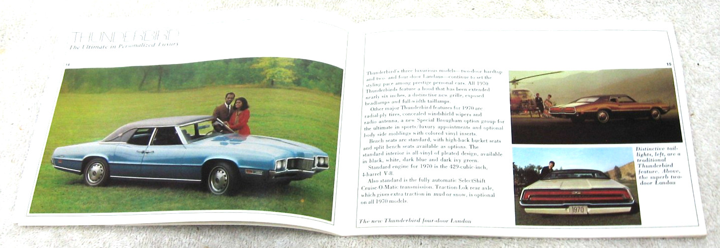 1970 FORD FULLINE FORD MERCURY MUSTANG TORINO CYCLONE COUGAR MAILER BROCHURE