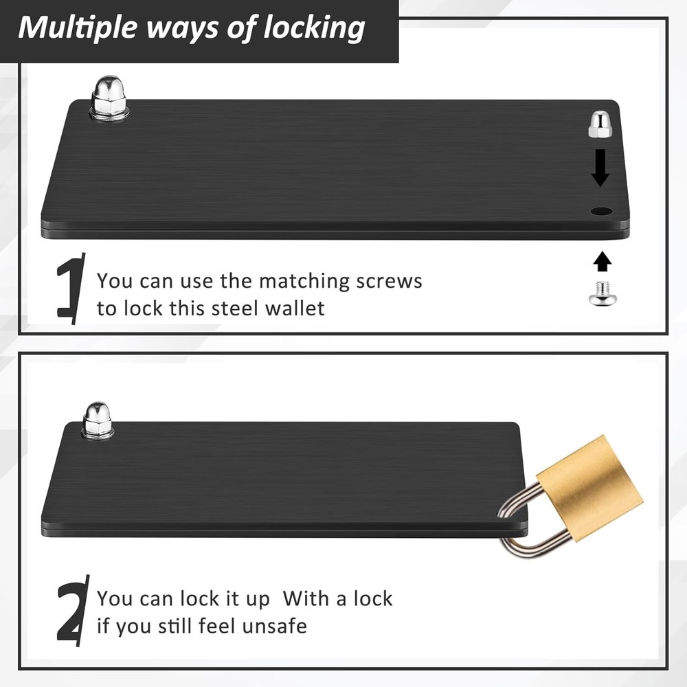 Cryptocurrency Wallet Metal Backup Plate