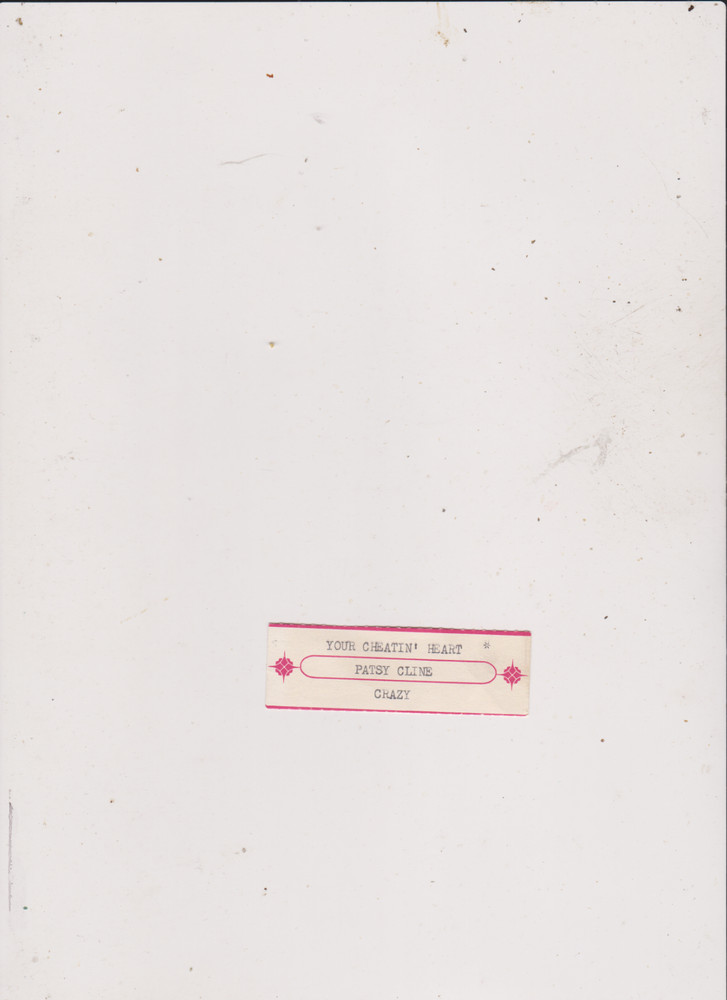 PATSY CLINE-CRAZY jukebox title strip