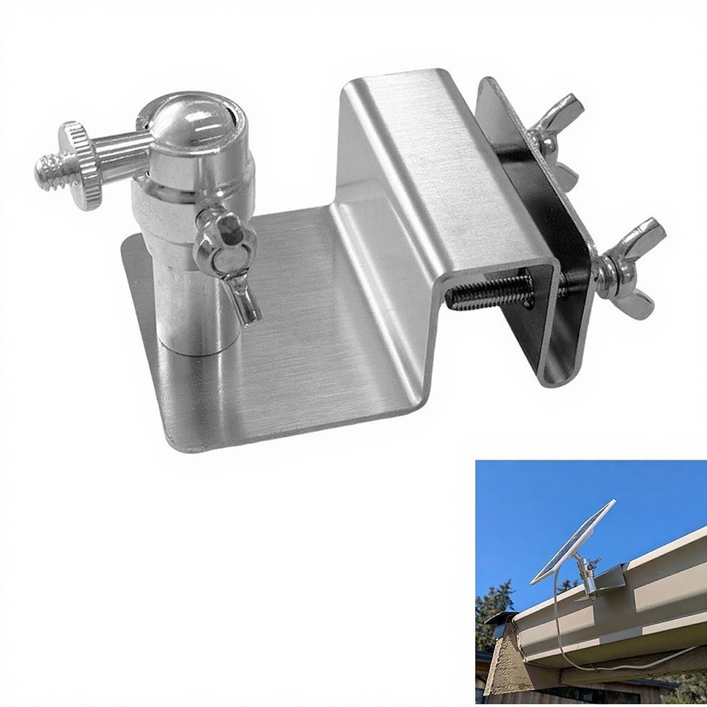 Adjustable Gutter Mount Bracket Stainless Steel for Arlo and For Eufy Devices