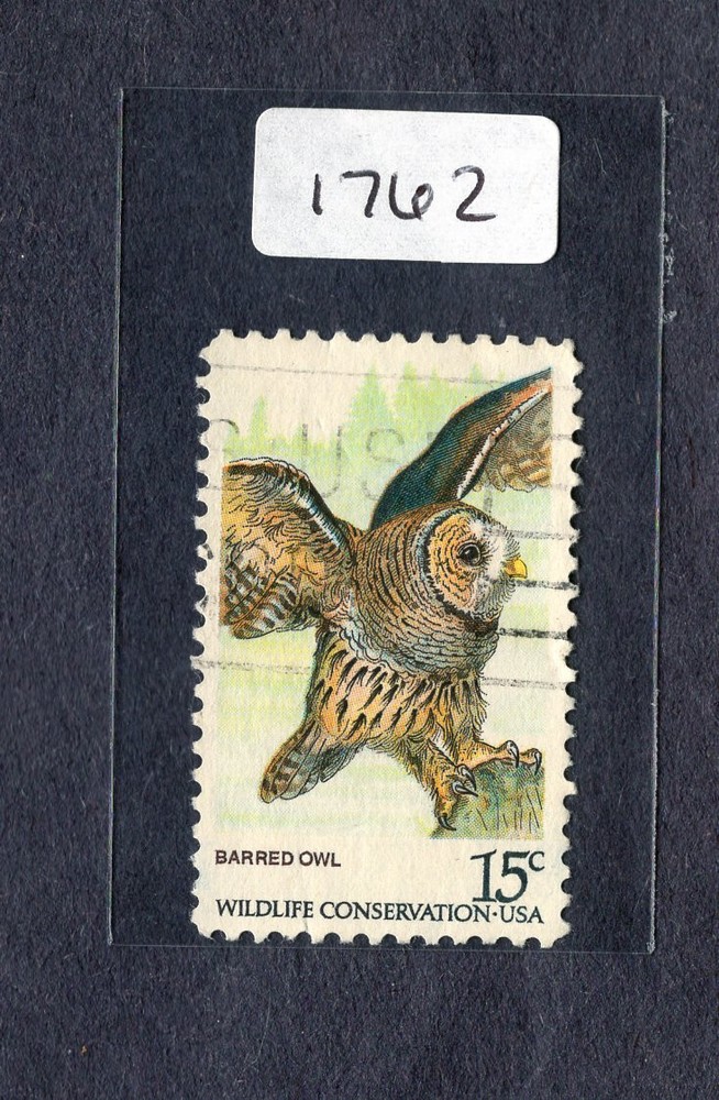 1978 Stamp #1762 Barred Owl Used
