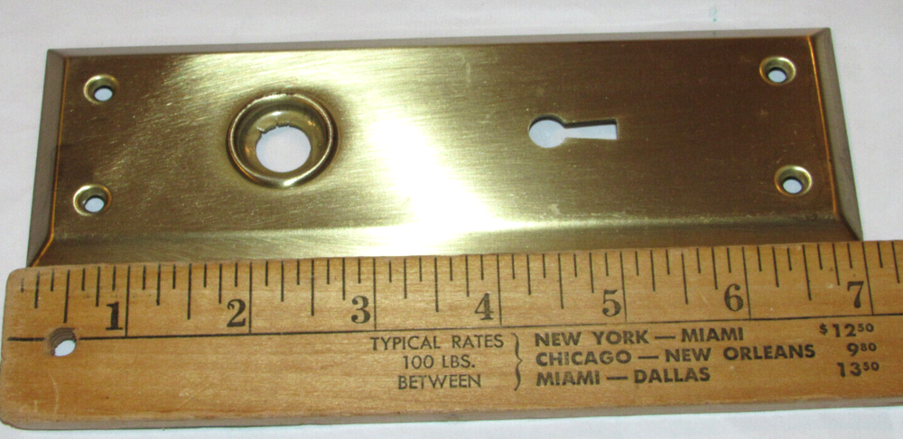 UNUSED VINTAGE SKILLMAN MORTISE INSIDE SET W/KEY! MISSING KNOBS! WORKS SMOOTHLY