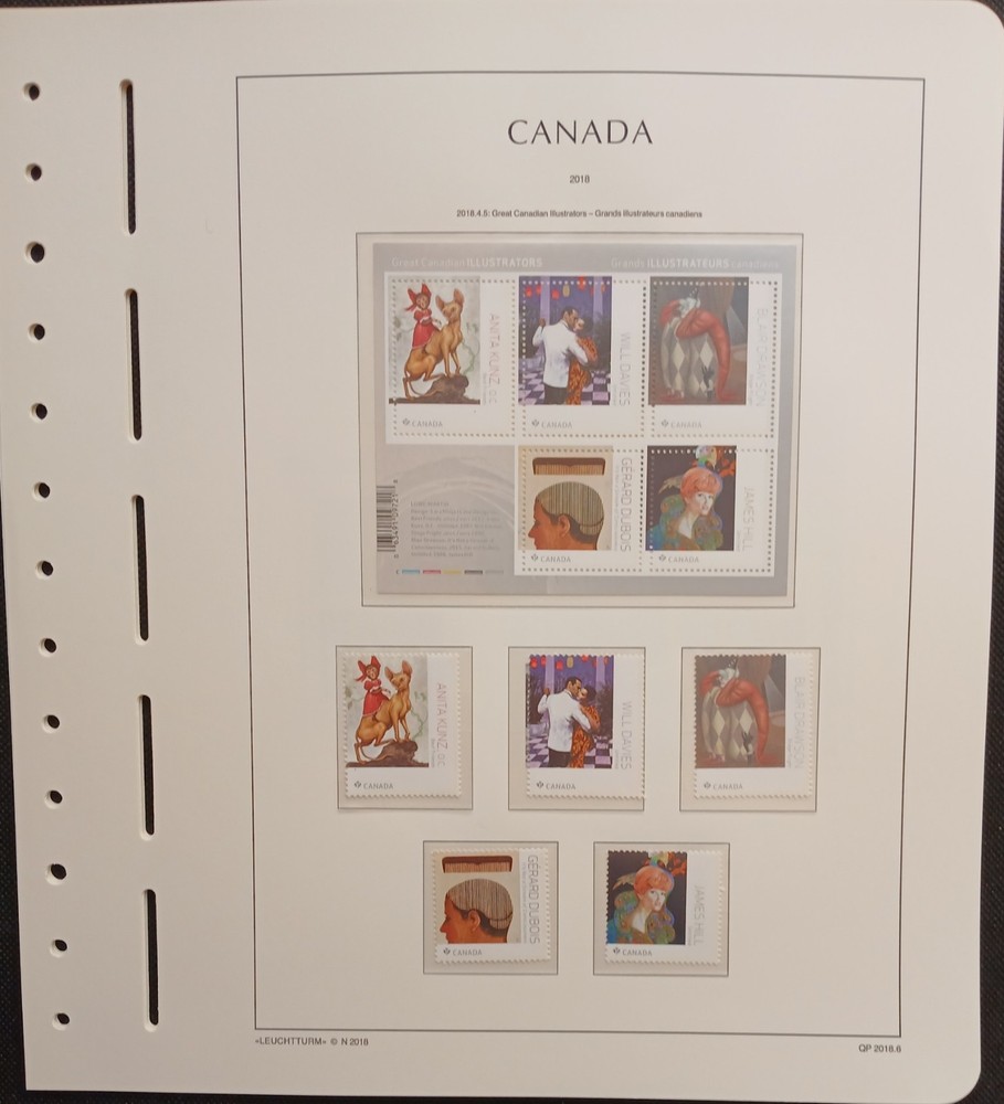 2018 Canada Year Set On Lighthouse/Leuchtturm Hingless Pages