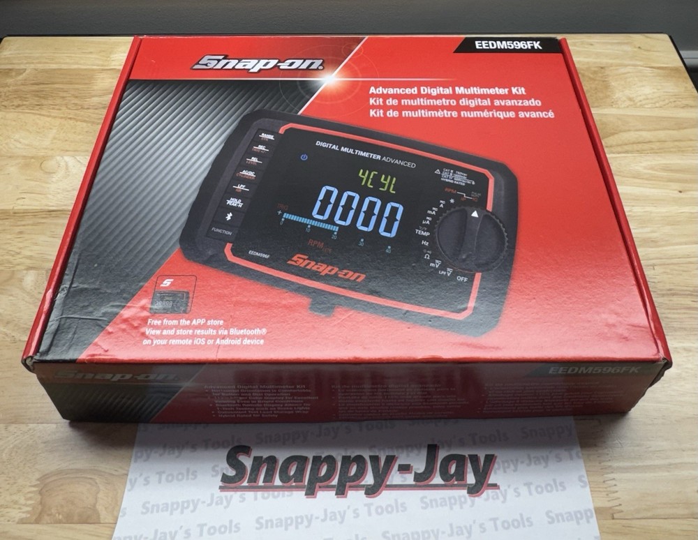 Snap-on Tools NEW Advanced Digital Multimeter Kit TRMS-APP EEDM596FK