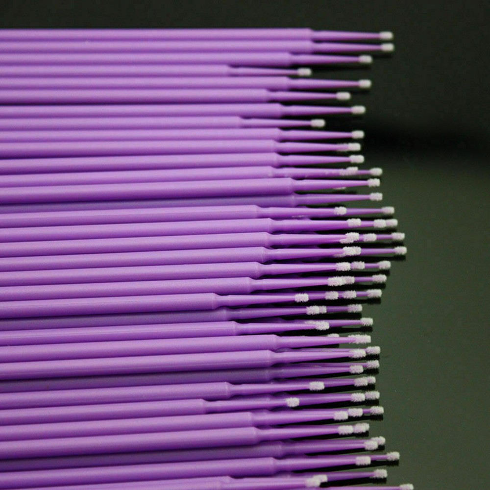 100×Dental Disposable Microbrush Bendable Applicators Tips Micro Brush Cleaning