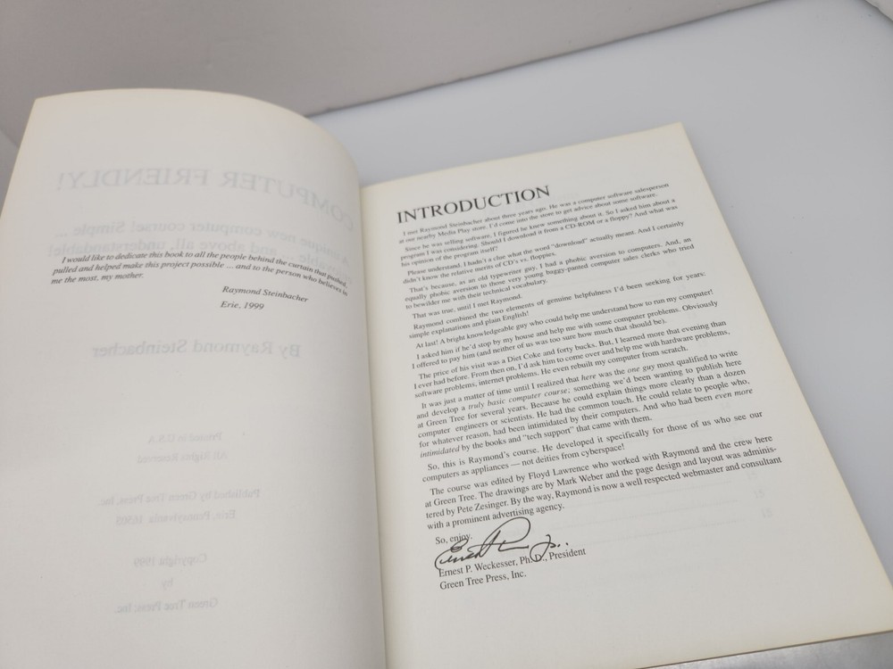 Vintage Rare Paperback Computer Book "Computer Friendly"