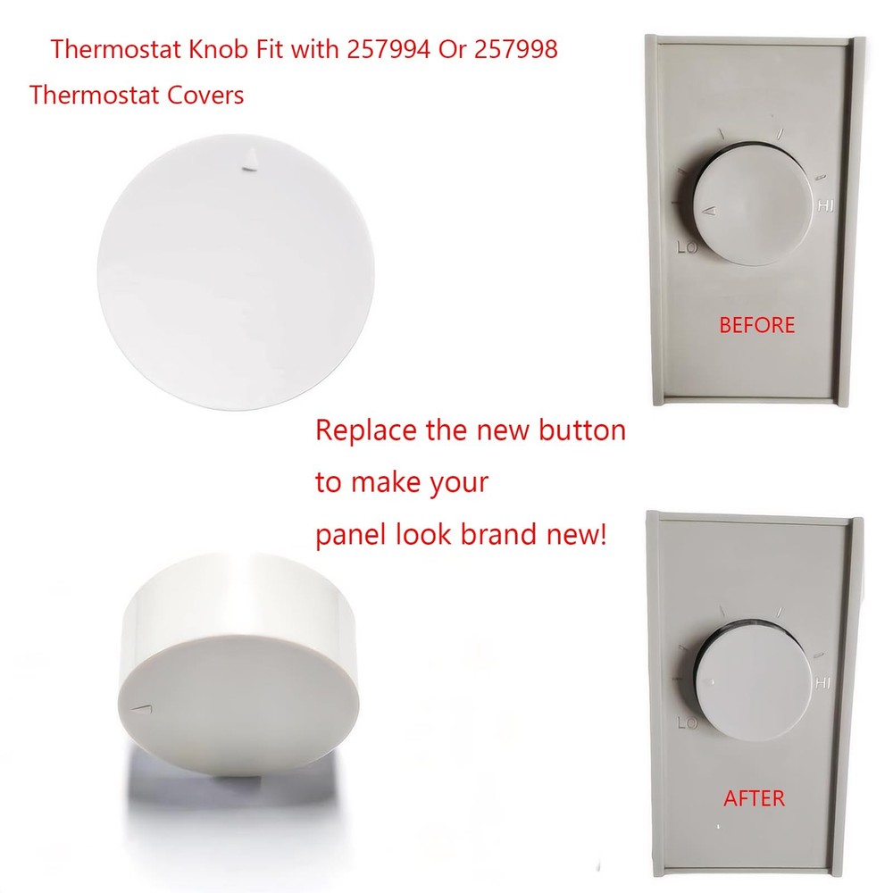 Thermostat Knob Replacement for Single or Double Pole
