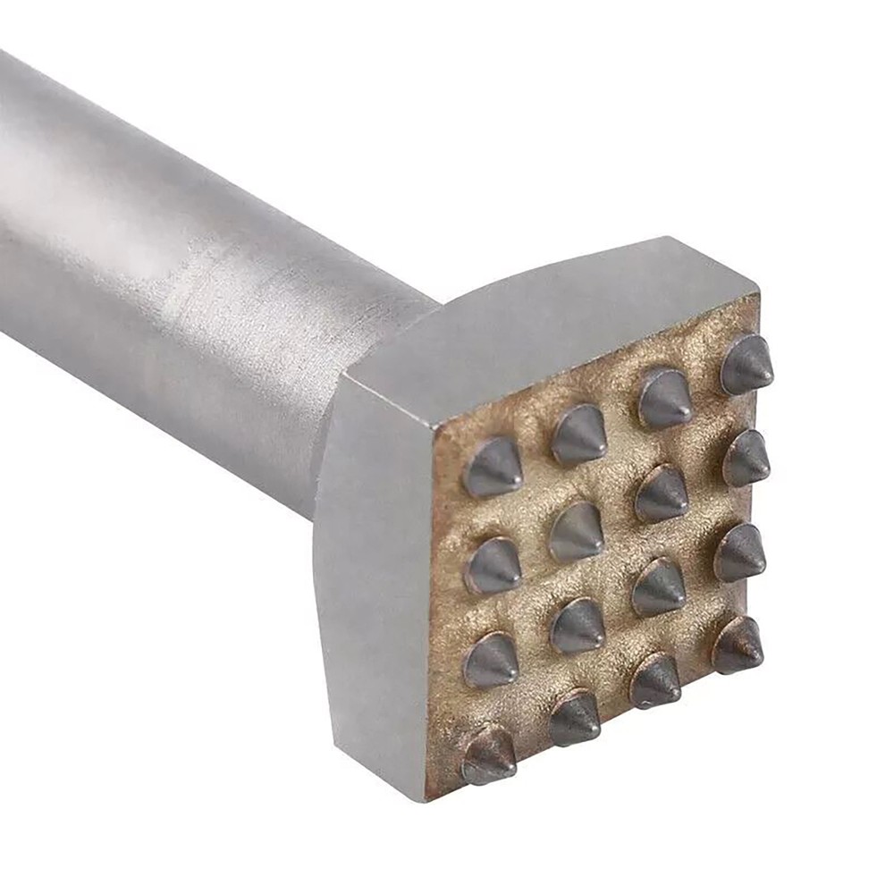 Durable SDS PLUS Carbide Tipped 16Teeth Bush Hammer Chisel Bit For Cement Stone