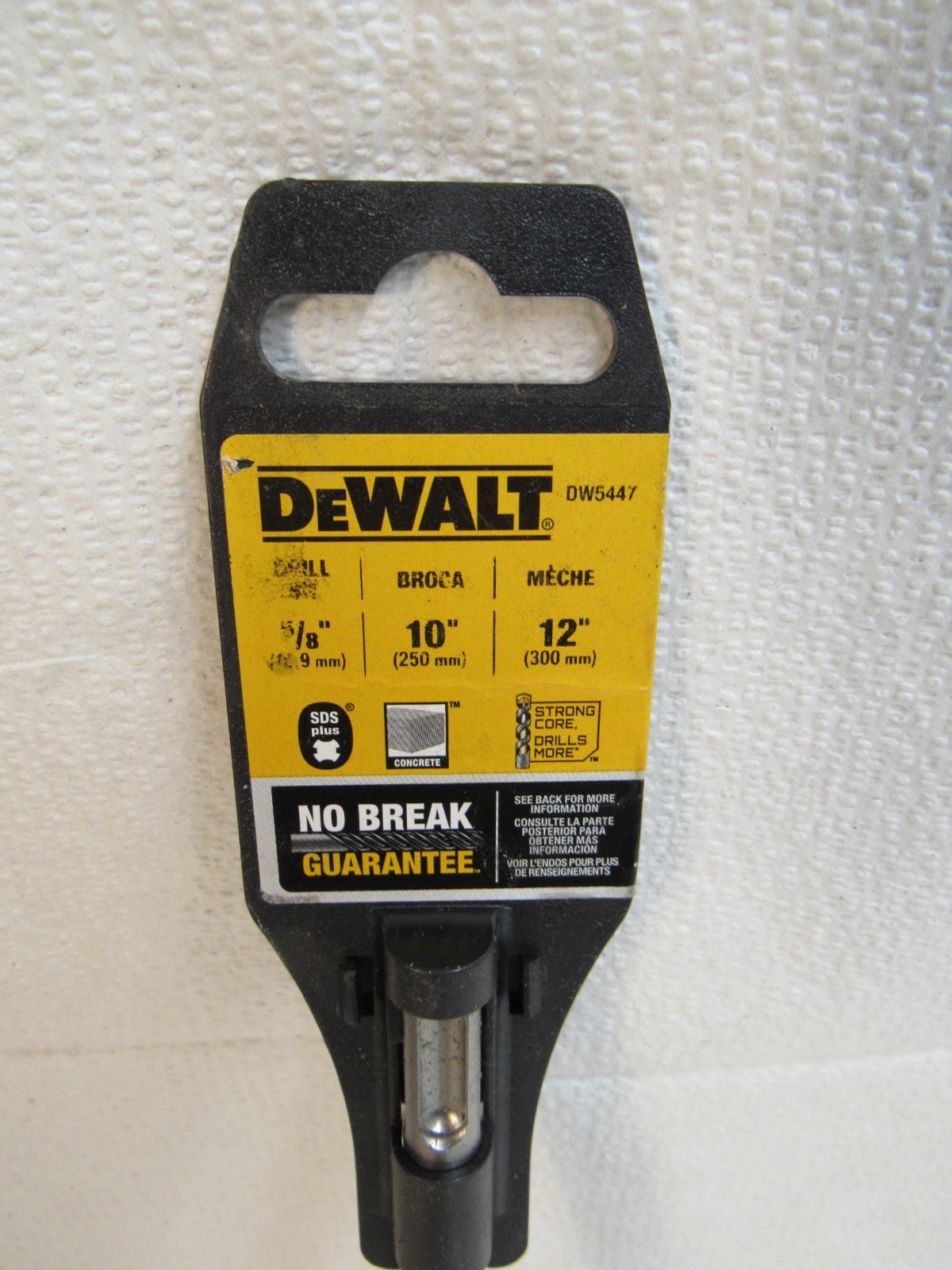 Dewalt 5/8" x 10" x 12" Hammer Drill Bit SDS Plus DW5447