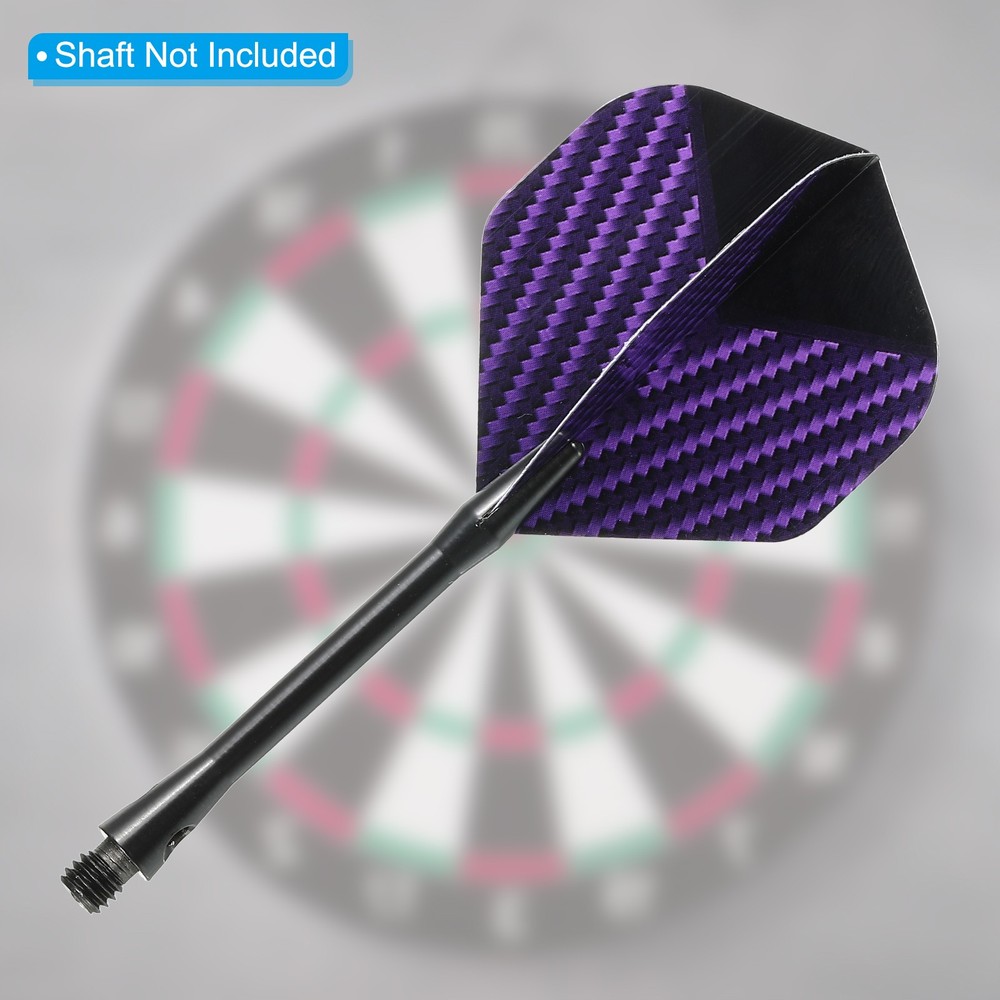 Standard Dart Flights, 15 Pack Flights Spotted Pattern, Purple