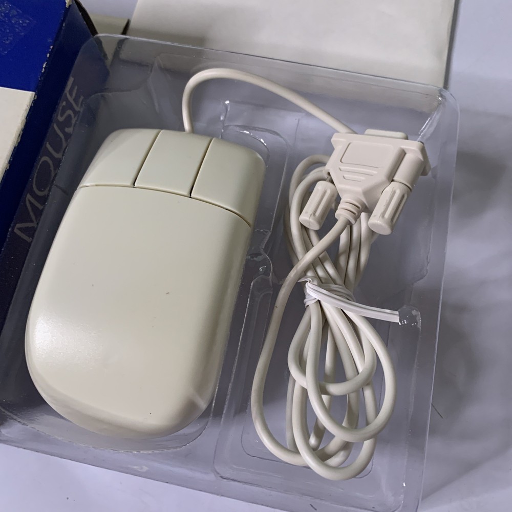 Opto-Mechanical Mouse Track-ball 3-Button Serial Connection Wired