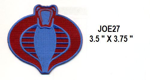 GI JOE COBRA RED AND BLUE PATCH - JOE27