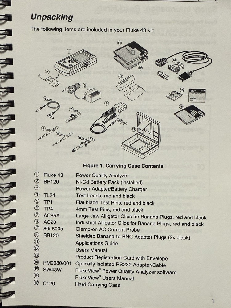 Fluke 43R Power Quality Analyzer Kit