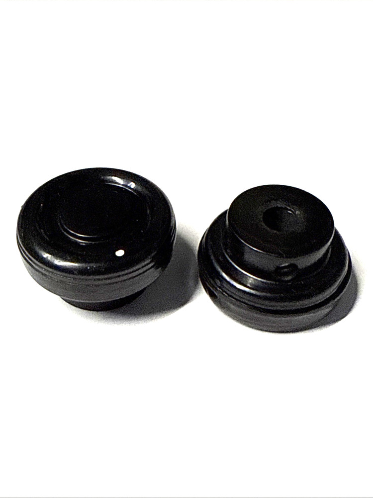 set of 2   knobs   OD = 28 mm for 6 mm shaft VINTAGE NOS w/one  screw