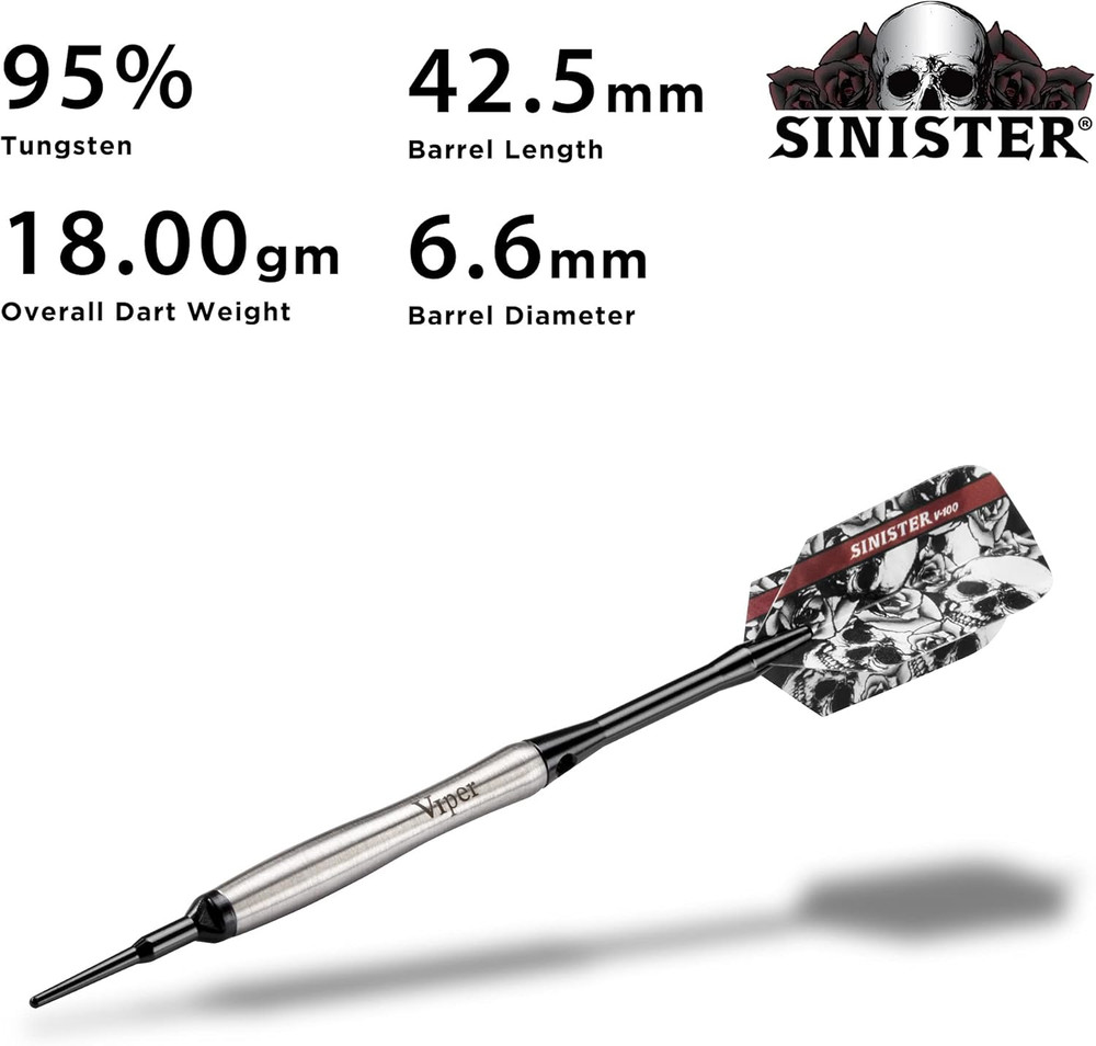 Viper Sinister 95% Tungsten Soft Tip Darts