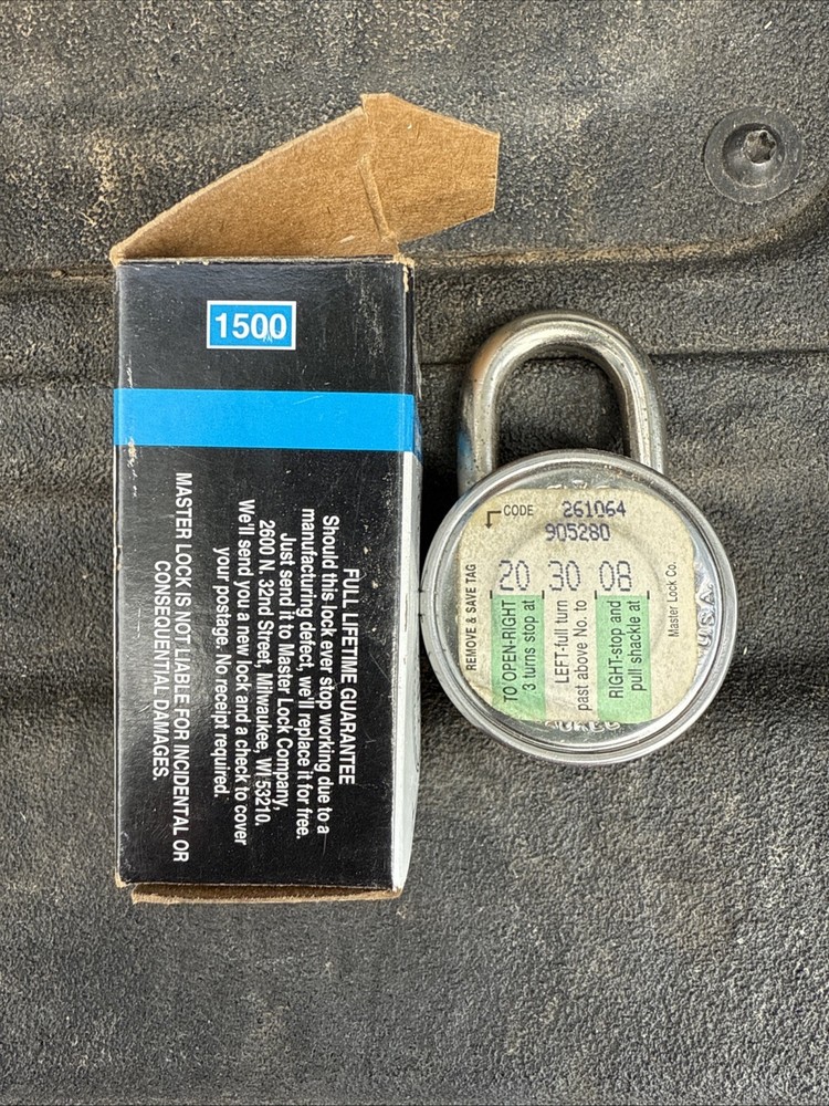 Master Lock Medium Security Combination Padlock