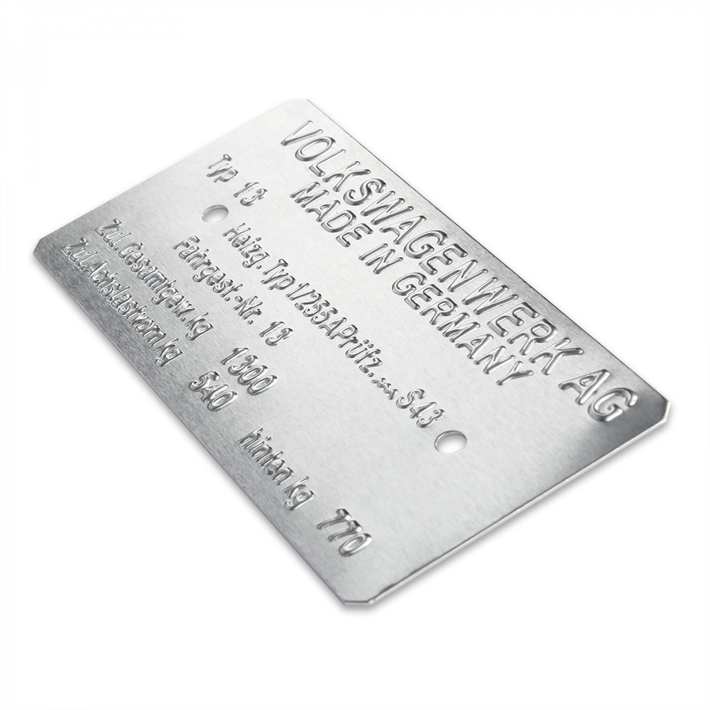 Volkswagen Super Beetle Type 13 Made in Germany Data Data Information Plate