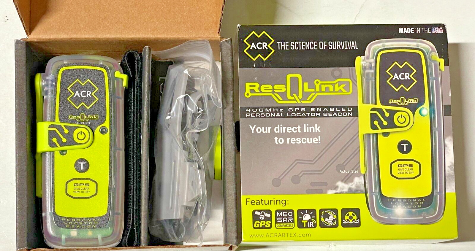 ACR ResQLink 400 - SOS Personal Locator Beacon with GPS (Model: PLB-400)