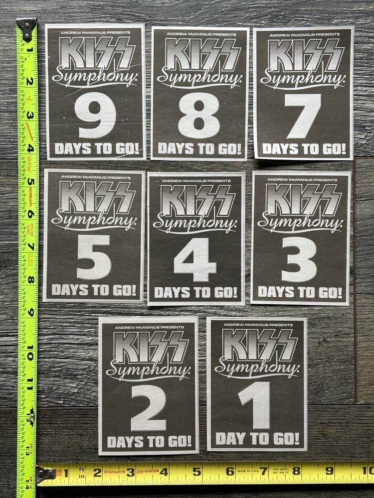 KISS Concert Ad Advert Kiss Symphony Countdown Australia 2003 Lot Vintage Kiss