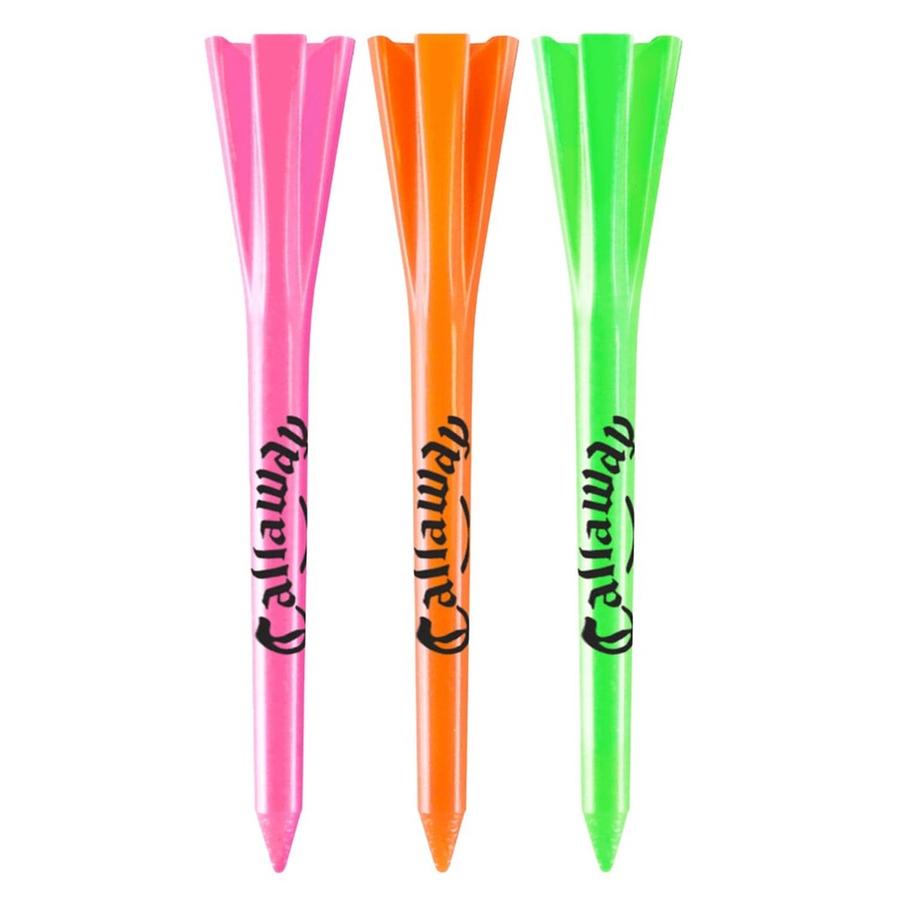 Performance 2.75’’ Plastic Golf Tees, Neon Mix, 30 Pack