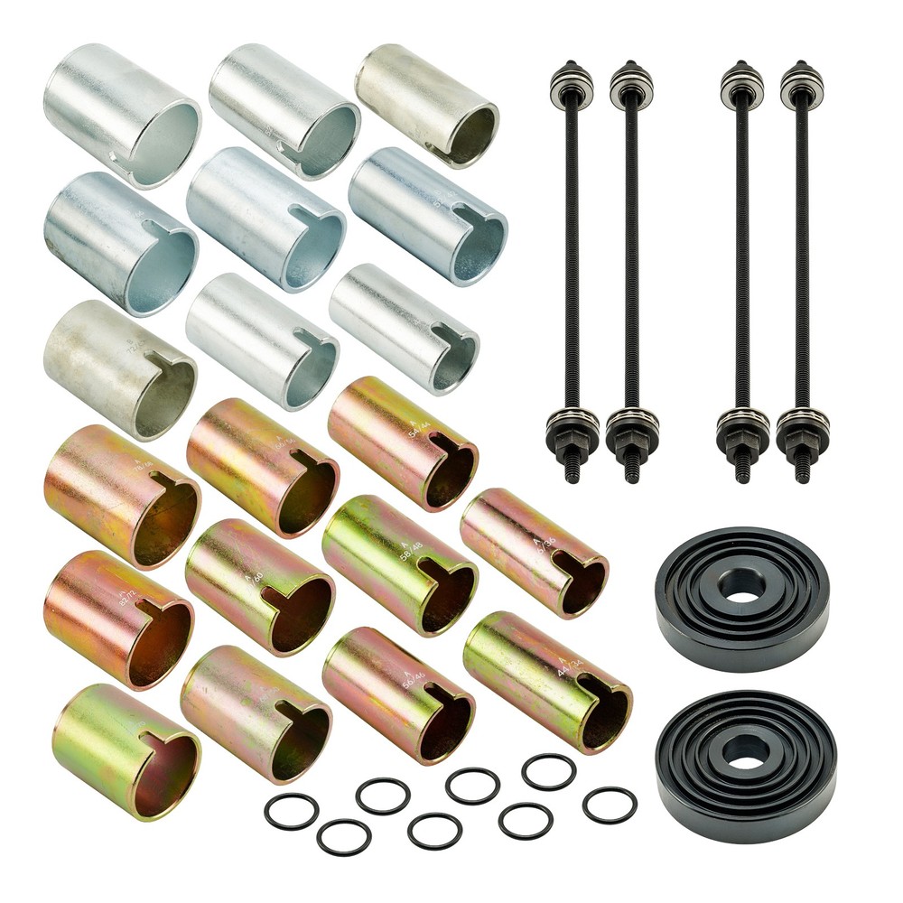 26PCS Universal Press & Pull Sleeve Kit Bushing Bearing Removal Install Tool Set