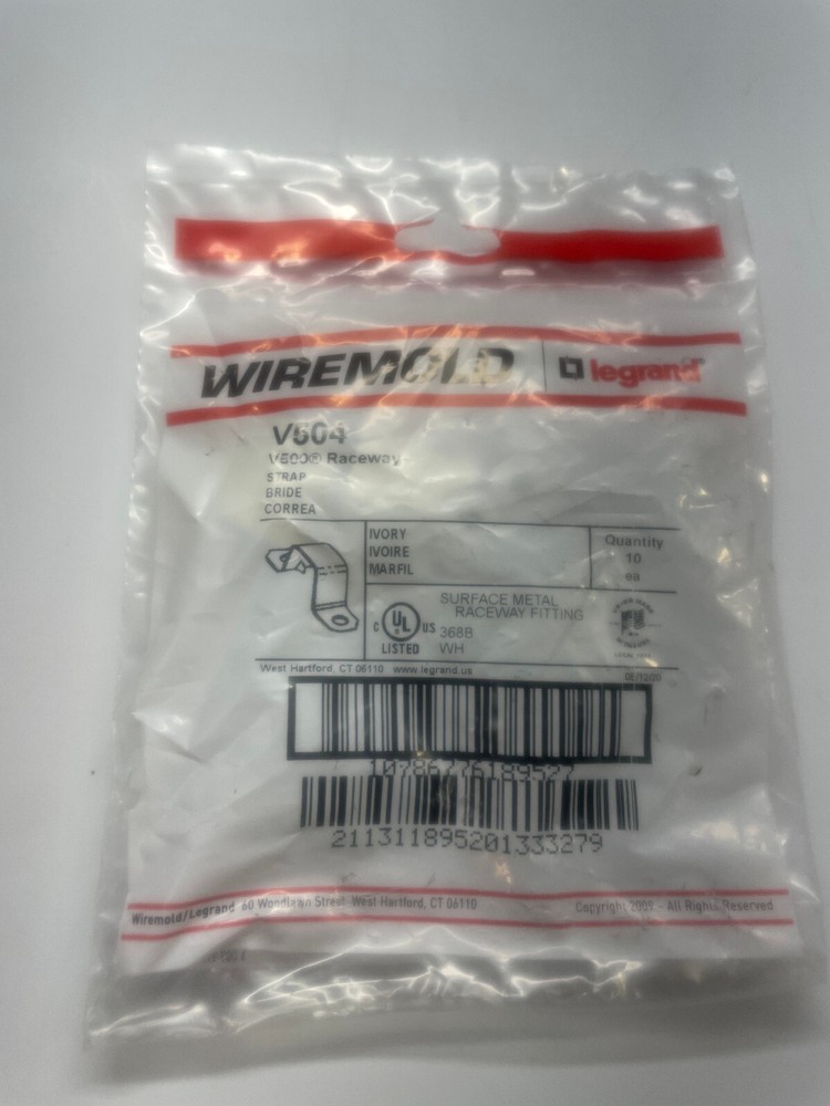 500 Mounting Strap One- or Two-Hole Fitting V504 10pcs