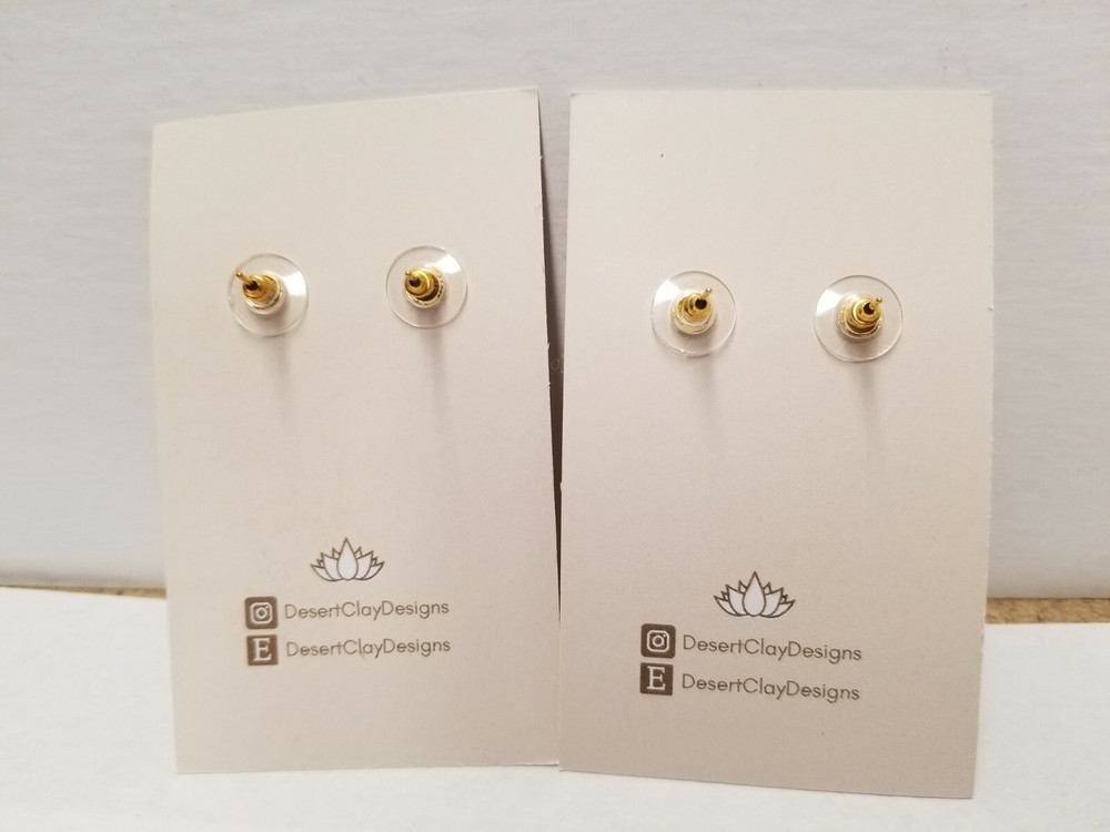 Desert Clay Dangle Earrings